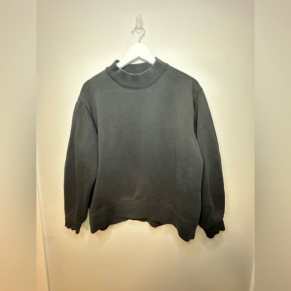Everlane Crewneck Comfy Casual Sporty  Sweatshirt  Cotton Bkend  Black Sz Small - Picture 11 of 17